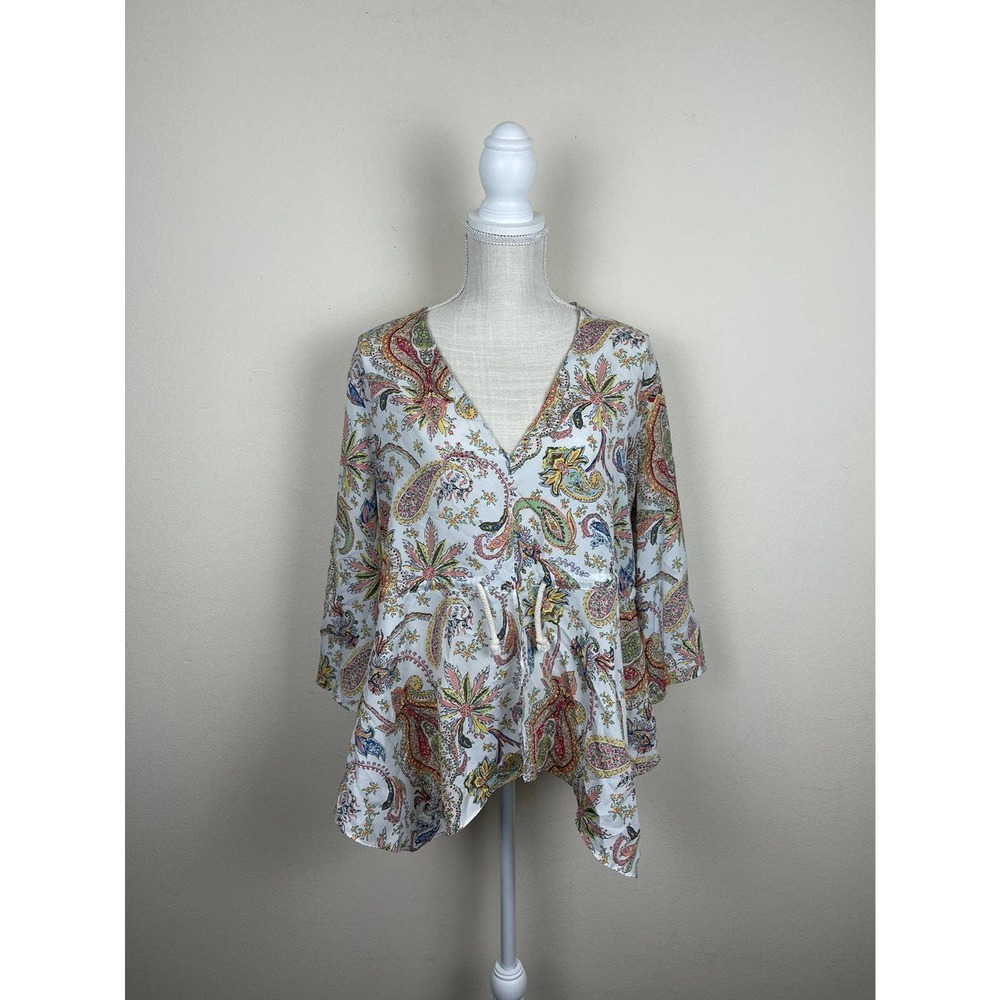 Zara Floral Blouse Top - Picture 1 of 7
